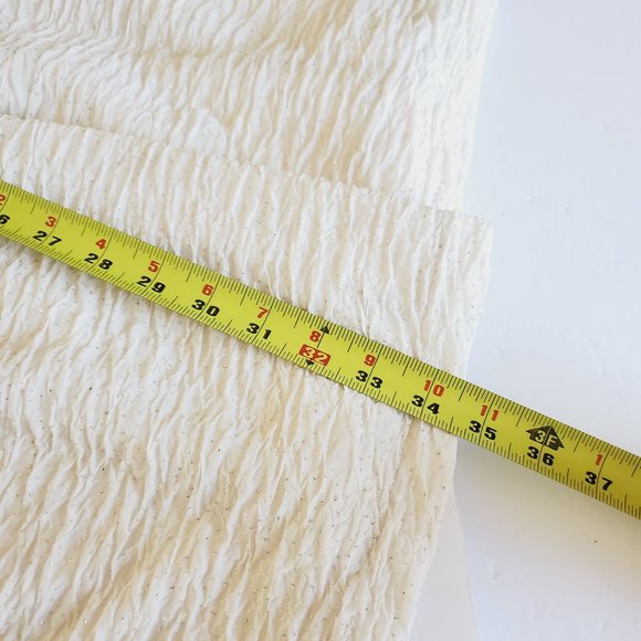 UO KIMCHI BLUE Shimmer Cream A-Line Dress - Picture 10 of 11